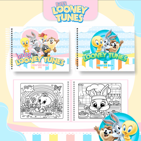 Livro de colorir tema Baby Looney Tunes