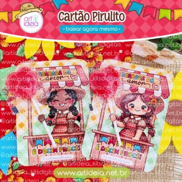 Arquivo Digital - Cartão Pirulito (Junino - São João)