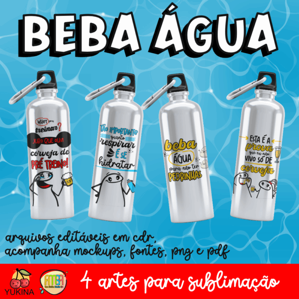 ESTAMPAS BEBA ÁGUA SQUEEZE